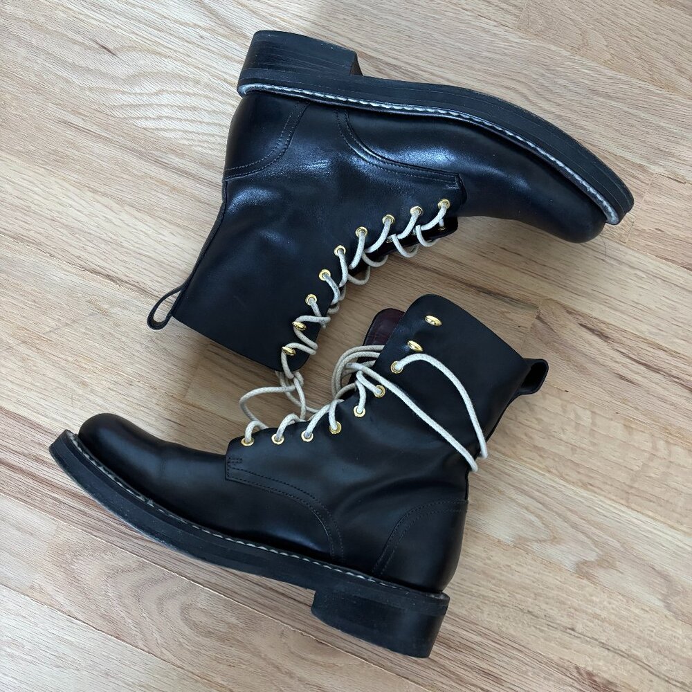 RAG & BONE EMIL Black Combat Boots Women’s Size 38/US 8